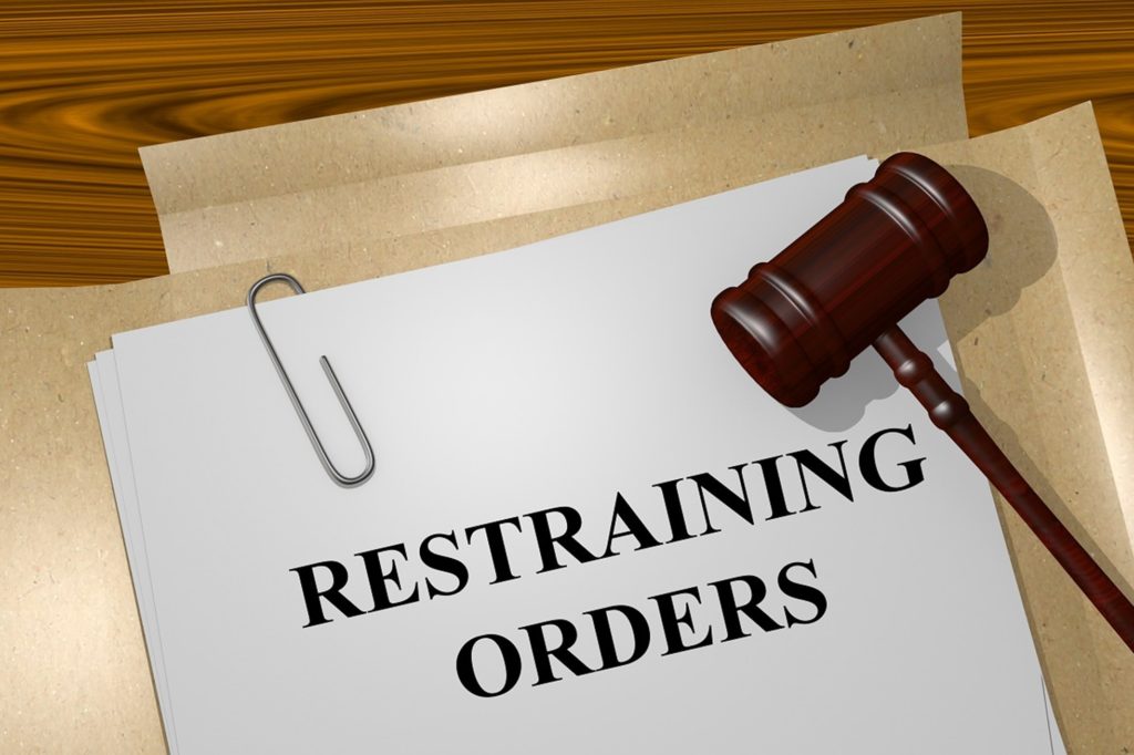 Restraining order concept